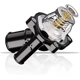 902-733 Engine Coolant Thermostat Housing Assembly with Ford Mazda | Fit for Ford EcoSport Escape Focus Fusion Ranger Transit Connect, Mazda 3 5 6 CX-7, Lincoln MKZ.Replace 85980,1374191,1462483