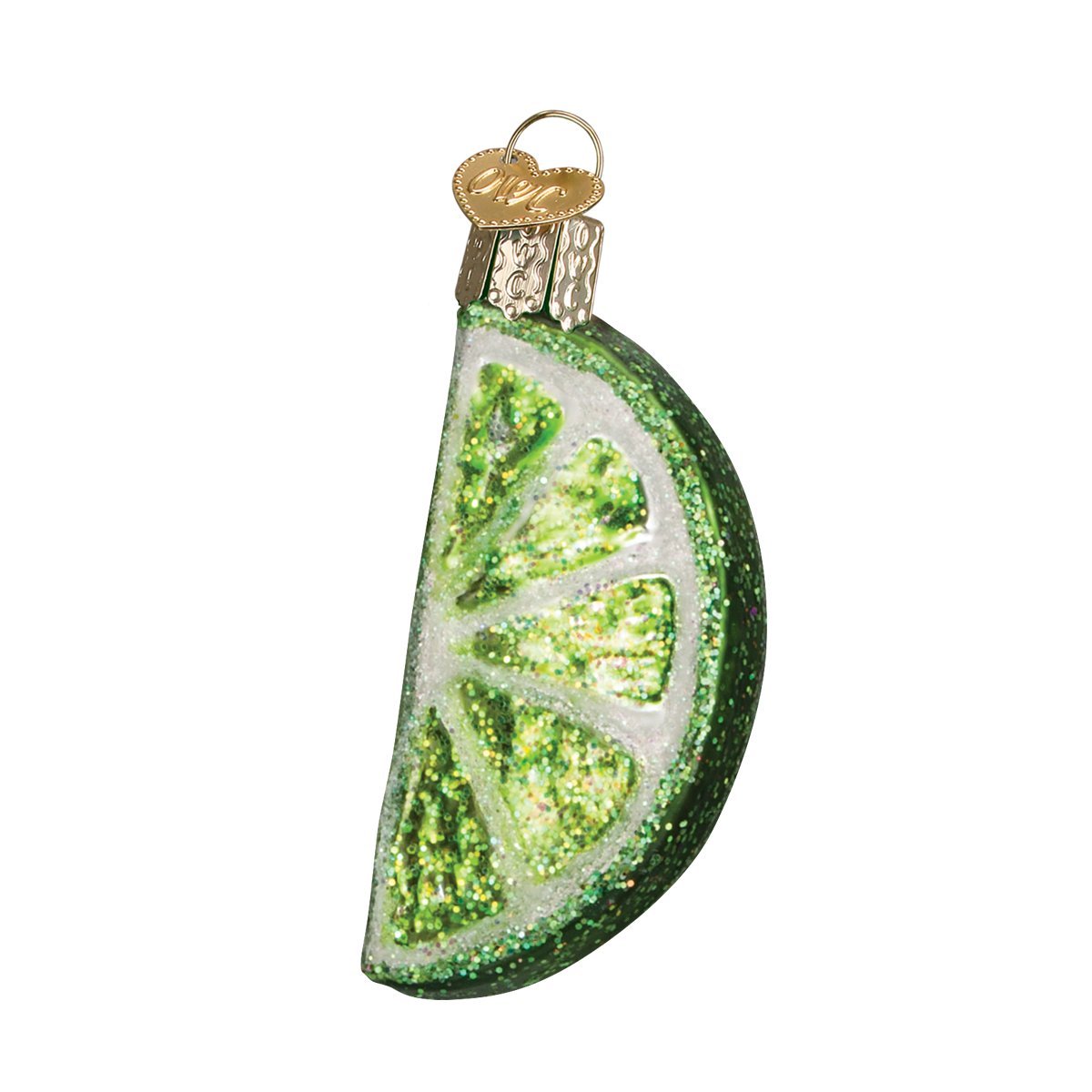 Old World Christmas Lime Slice Glass Blown Ornament for Christmas Tree
