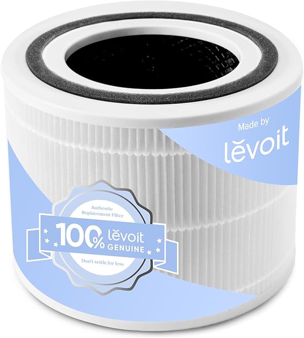 LEVOIT Ersatzfilter Luftfilter für Core 300S und Core 300 Luftreiniger, HEPA-filter, hocheffizienter Aktivkohlefilter und Vorfilter, gegen 99,97 Prozent Allergene Staub Pollen Rauch, Weiß