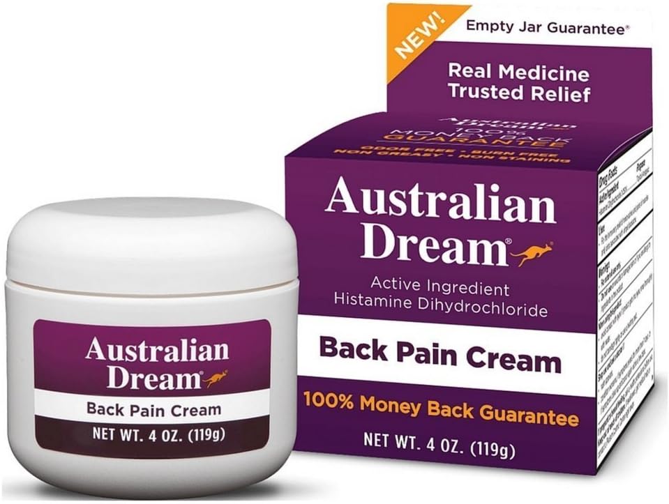 Australian Dream Back Pain Cream 4 oz (Pack of 4)