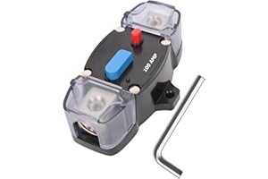 BULVACK 100 Amp Circuit Breaker 12-48 Volt DC 100A Self Recovery Resettable High Amp Circuit Breaker with Manual Reset Button for Automotive RV Marine Boat Car Audio and Amps Protection