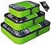 Bingonia 3P-100 Luggage Organizer Packing Cubes with Shoe Bag Included - 4 Piece in Set, Green