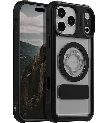 Rokform Phone 15 Pro Case Clear Eagle 3 Series Dual Magnetic