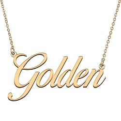 HUAN XUN Customized Custom Simple Any Name Necklace