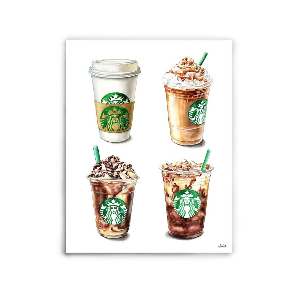 Starbucks Wall Decor Art Print Coffee Poster But first
