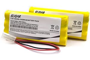 LUNGGWEY (2-Pack) 7.2V 900mAh Ni-CD Battery Pack Replacement for 118-0017 Synergistic, CUSTOM-315 DANTONA, NIC0626 Interstate, OSA026 OSI Emergency/Exit Light