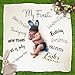 Kiddo Kind Baby's First Holiday Milestone Blanket - Photography Props for Baby Boy & Baby Girl