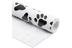 VNAAEM Vnaeem Paw Wrapping Paper Roll - Mini Roll - 17 Inch X 33 Feet - Dog Cat Wrapping Paper for Birthday, Baby Shower,Christmas, Holiday, New Year, Party, Celebration
