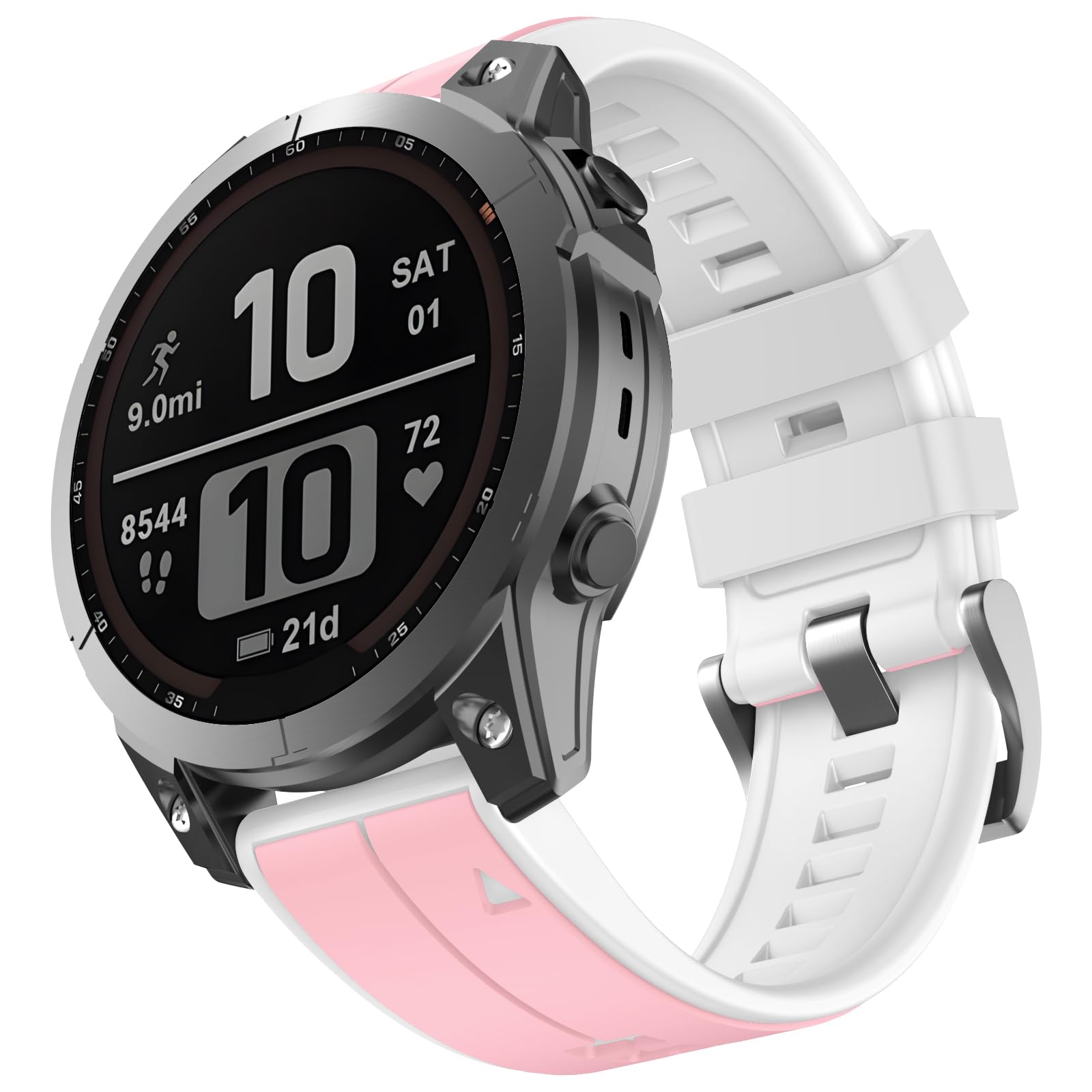 OVERSTEP Compatible for Garmin Fenix 7s，20mm Width Soft Silicone Replacement Band Watch Strap for Fenix 7s Pro/Fenix 7s Solar/Fenix 6s Pro/Fenix 6s/Fenix 5s/Fenix 5s Plus