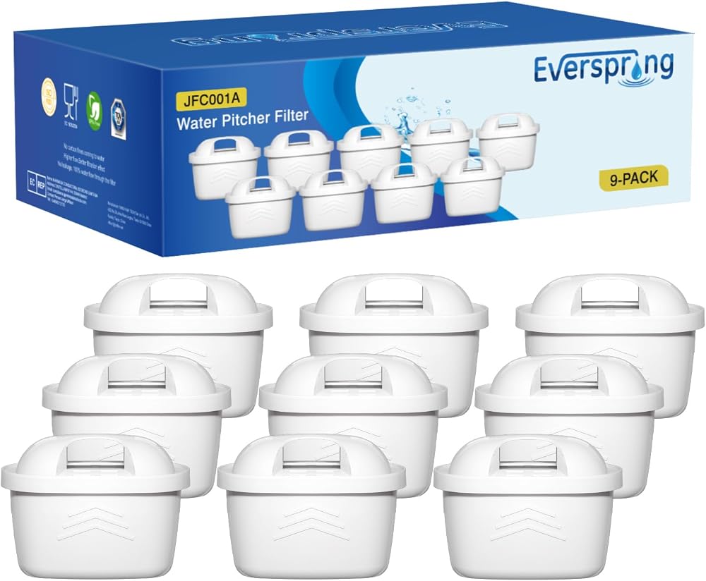 Water Filter Cartridges Compatible with Brita Maxtra Plus Marella 9