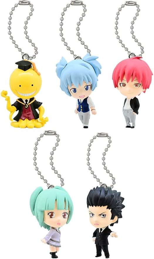 Amazon Co Jp 暗殺教室スイング １時間目 フィギュア アニメ グッズ ガチャ バンダイ 全５種フルコンプセット おもちゃ 通販