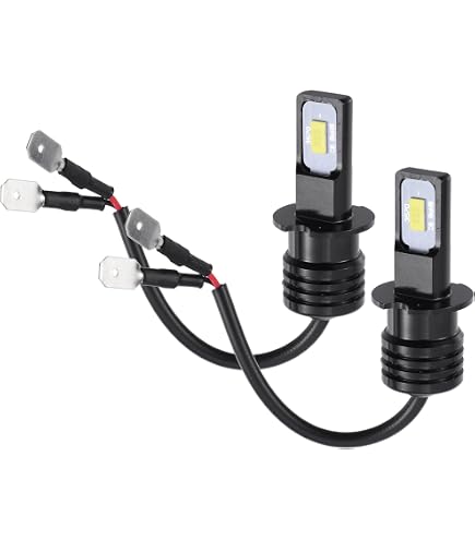 thumbnail image 2 of 2-Pack H3 LED Bulbs 80W Super Bright 6000K White - COB Chip Fog Light DRL Replacement 2 of 11