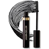 LAURA GELLER NEW YORK Kajal Longwear Mascara - Lengthening, Defining, Curling, Buildable Formula Eye Makeup - Innovative Curling Brush - 1 count