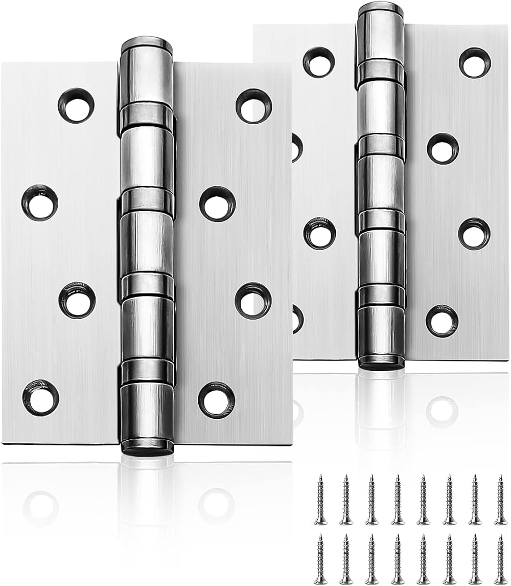 AOLISHENG Door Hinges 4 Inch 100mm x 75mm Stainless Steel Ball Bearing