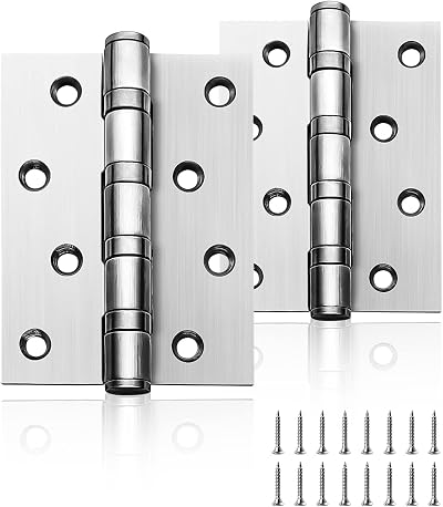 AOLISHENG Door Hinges 4 Inch 100mm x 75mm Stainless Steel Ball Bearing