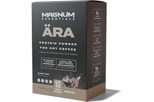 Ara Mocha Protein Powder Coffee Creamer | Gluten-Free, Clump-Free, Sugar-Free | 10 Grams of Hydrolyzed Whey Protein Powder | 