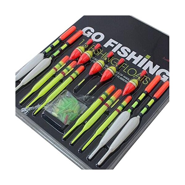 Robiear-15pcs-assorted-Sizes-Lot-Fishing-Lure-Floats-Bobbers-Slip-Drift-Tube