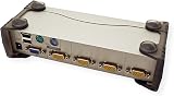 ATEN CS84U 4 Port PS2 USB KVM Switch with 4x Custom Cables Metal view 2
