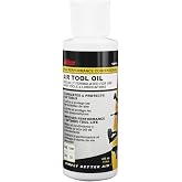 Milton Industries High Performance Air Tool Oil 1001-4, Lubricate and Protect Air Tools, Improve Performance and Extend Tool Life, Reduce Corrosion, Prevent Sludge Deposits, 4 ounce, SAE 10W, ISO 32