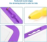 SGILE Large Magnetic Drawing Board for Toddlers 26x20cm Purple Etch & Sketch view 3