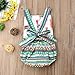 Lamuusaa Newborn Infant Toddler Baby Girls Colourful Alpaca Pattern Tank Tops Summer Bodysuit Romper Jumpsuit (70/0-6M, Multicoloured)