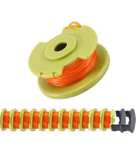 Chway 8 Rollen Ersatz-Trimmerschnur Für DeWalt – 0,08" Quadratisch Gedreht, Je 4,3 M, Robust