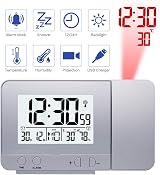 Queta Digital Projection Alarm Clock Time Temperature Humidity Dual Alarm view 3