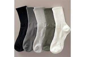 1pair Unisex Mid-Calf Long Socks Solid Color Sweat-Absorbent Versatile for Sports Athletic Daily Casual Wear Couple Matching