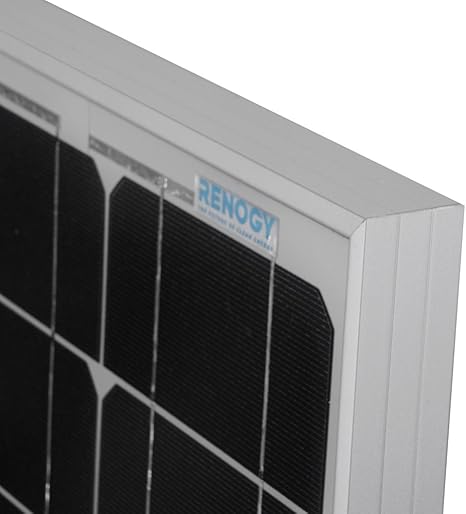 Renogy 50w 12v Monocrystalline Solar Panel High Efficiency Module Pv Power For Battery Charging Boat Caravan Rv And Any Other Off Grid Applications