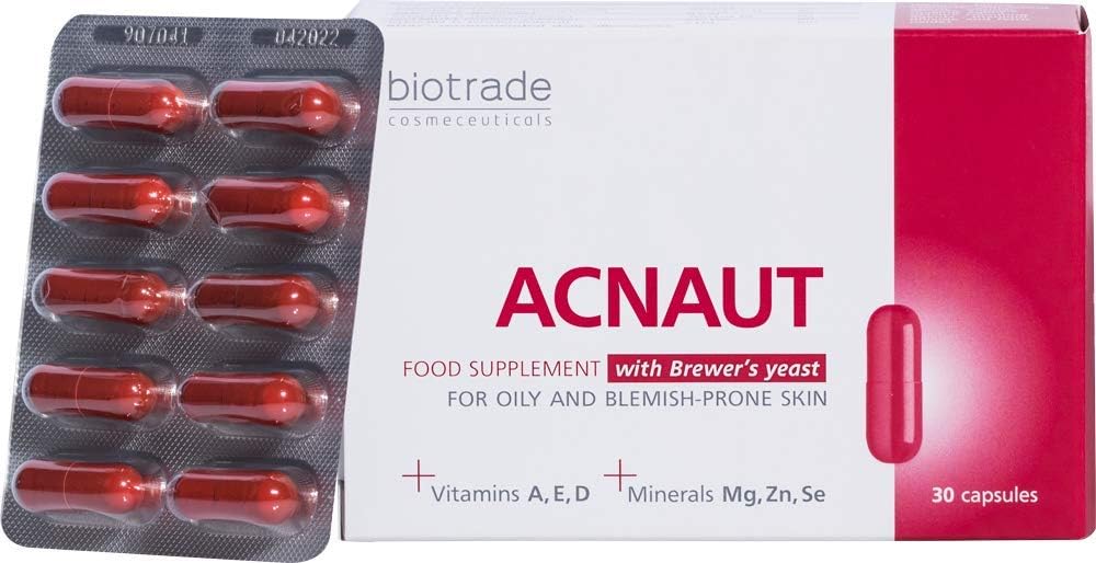 Acnaut Food Supplement For Blemishes Prone Skin Balanced Formula with