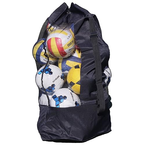Extra Large Mesh Equipment Bag Big Capacity Holds up to 15 Soccer
