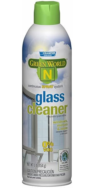 CHAMPION 5906 SPRAYON GREEN WORLD N GLASS CLEANER, 16 OZ AEROSOL (PACK OF 12)