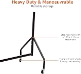 Amazon Basics Clothing Rack with Wheels Heavy Duty 72 x 60 Inches Black view 4