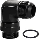 EVIL ENERGY 16AN Flare to 16AN ORB Male Swivel Adapter Fitting 90 Degree Black 1PC