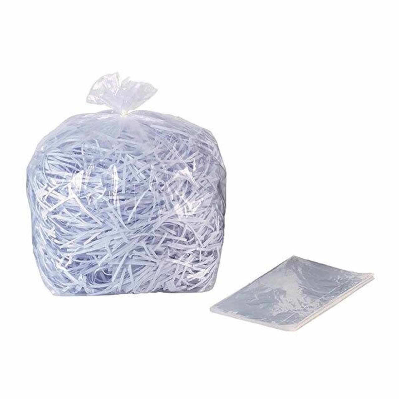 Rexel Plastic Waste Bags for Large Departmental Shredders, 115 L Capacity, Pack of 100, 40070