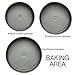 Ecolution Bakeins 3 Piece Springform Pan Set, Gray, 8”, 9”, and 10” Set