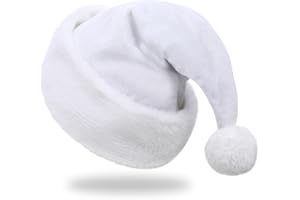 JKSVE Santa Hat,Adults Unisex Velvet Christmas Hat,New Year Festive Party Christmas Supplies