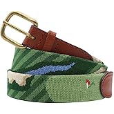 Smathers & Branson Birds Eye Golf Needlepoint Belt