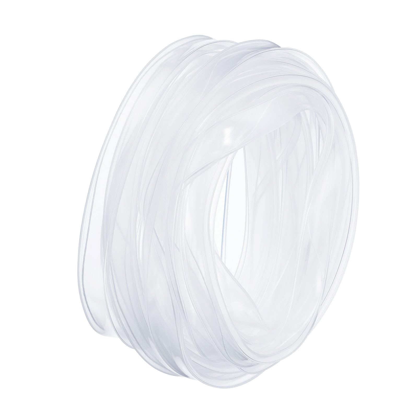 YOKIVE 2 Pcs Silicone Tube Sleeve, Rubber LED Tube Strip Waterproof Dustproof Cover, Great for Office, Home (Clear, Fit for 12mm Wide Strip, 5m Length)