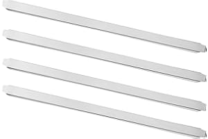 FOLKSFIELD (Set of 4) 20 inch Stainless Steel Steam Table Adapter Bars – Hotel Pan Divider for Full & Fractional Size Pans, Commercial Food Service Use (4, 21 inches Long)