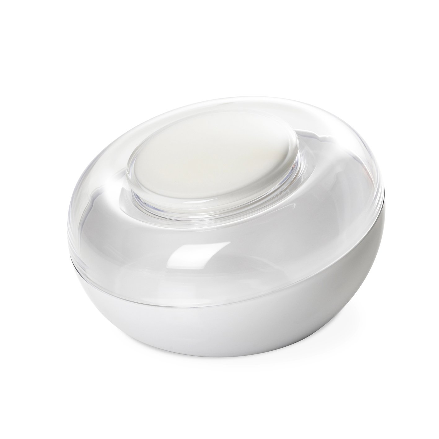 Omada Design biscuits container holder in two-tone plastic, available in different colors, 9,06 inch of diameter