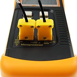 GAIN EXPRESS K-Type Thermocouple Thermometer with 4