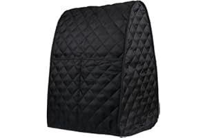 Evermarket Stand Mixer Dust Proof Cover with Pocket and Organizer Bag for Kitchenaid,Sunbeam,Cuisinart,Hamilton Mixer (Black)