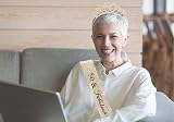 MIOSJI 50th Birthday Sash and Crystal Tiara Crown for Women Party Decorations view 8