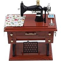 Amazon.com: Framendino, Sewing Machine Music Box Vintage