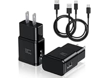 Type C Charger Fast Charging, 2 Pack USB C Android Phone Wall Charger Block & 6ft Charge Cable Cord, for Samsung Galaxy S8 / 