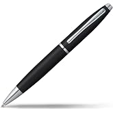 Cross Calais Ballpoint Pen, Matte Black, Medium Point, Black Ink | Ballpoint Pen for Everyday Use, Professional Desk Essential, Smooth Writing, Luxury Gift Box, Medium Point Black Refill