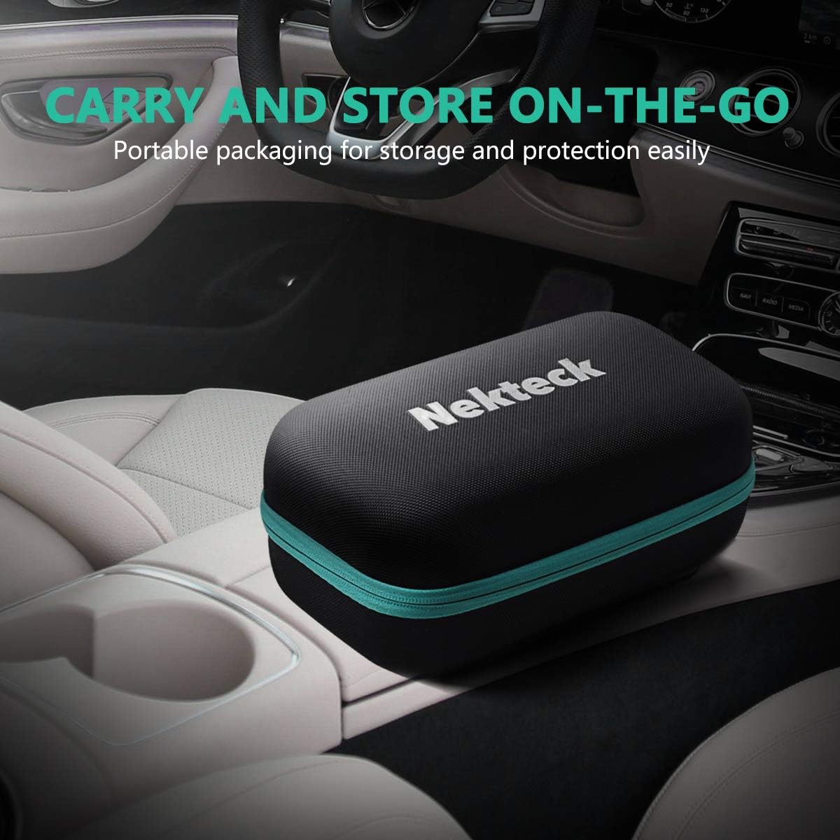 Nekteck Car Jump Starter Portable External Battery Charger 500A Peak with 12000mAh - Emergency Jump Pack Auto Jumper for Sedan Van SUV Boat Smartphone USB Device and More: Automotive