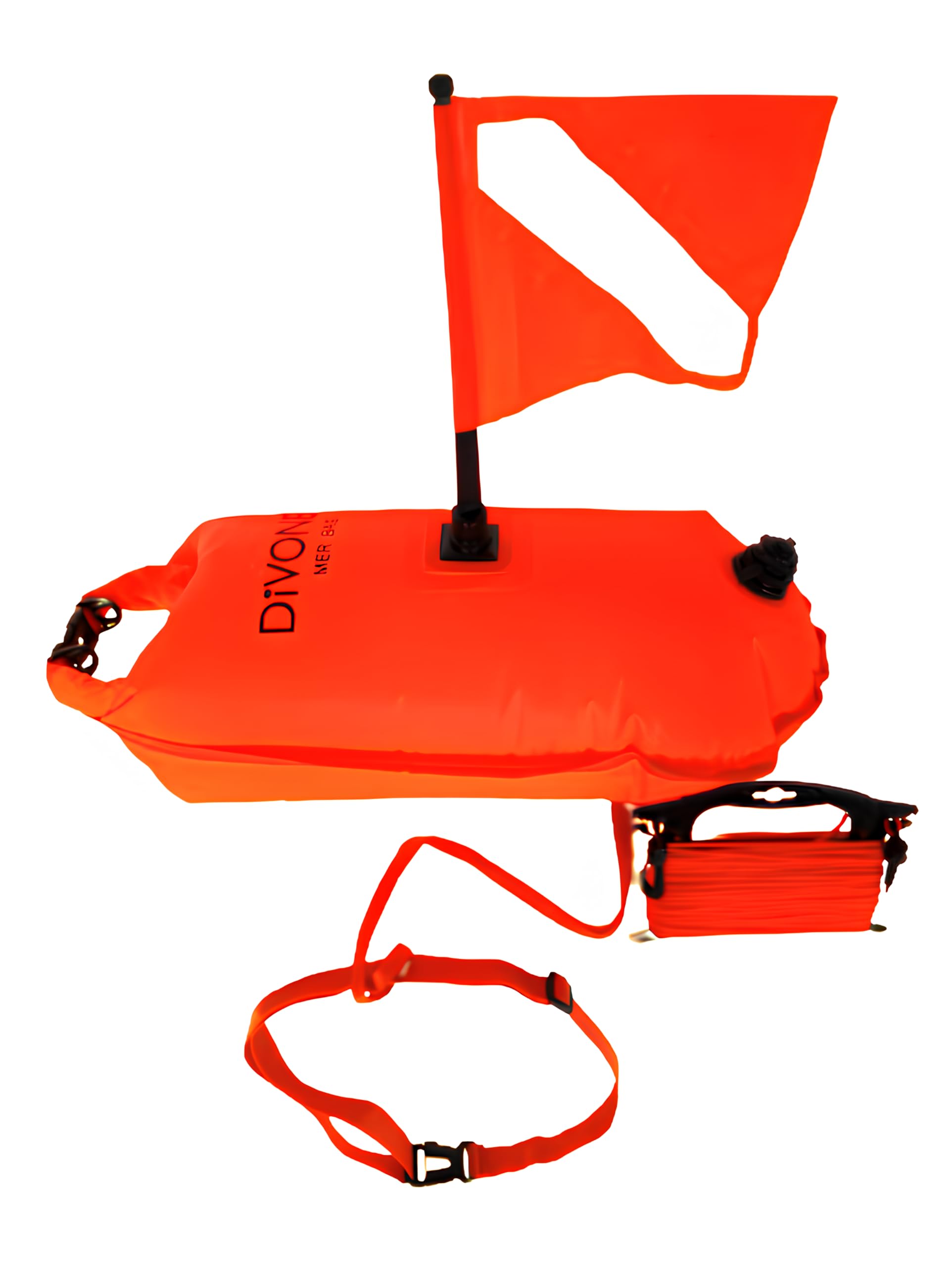DiVONEA Dry Bag 28 L + Diver Signal Buoy + Swimming Float - 3 Products in 1 - Accessories Included