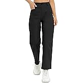 Urban CoCo Women's High Waist Relaxed Fit Work Pants Casual Hiking Pants with Pockets